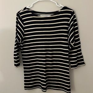 Navy and white stripe sweater